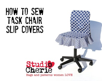 Back to School Dorm Decor DIY Chair Slipcover How To Sewing Pattern and Instructions