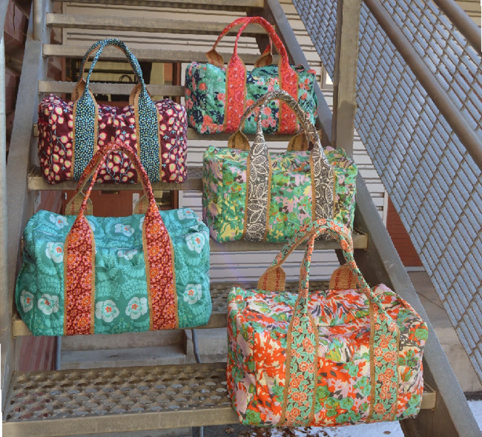 Bridesmaid Gift Set of 5 Custom Travel Duffels Etsy