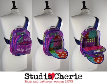 How to Make Sling Style Back Packs Instant  Download sewing pattern