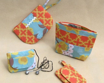 Zip Pouches A to S PDF Sewing Pattern Instant download