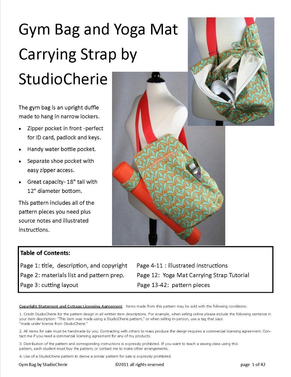 Gym bag with yoga strap cheap