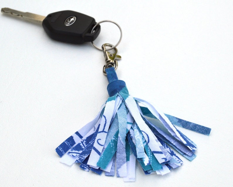 Instant download How to make Fabric Tassel Key Chains or Zipper Pulls image 4