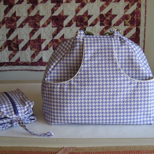 Diaper Bag and Changing Pad Sewing Patterns with convertible straps