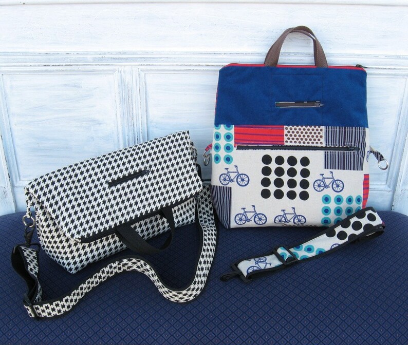 PDF Sewing Pattern Tote and Shoulder Bag Convertible Bag immagine 1