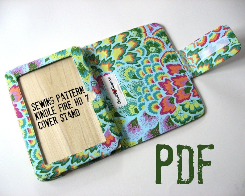 How to Make Cover Stand for Kindle Fire HD 7 PDF Sewing Pattern Instant Download image 1