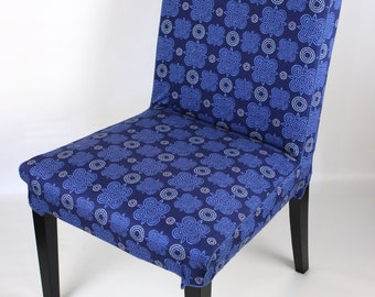 Blue stars slipcover for IKEA Henriksdal dining chair