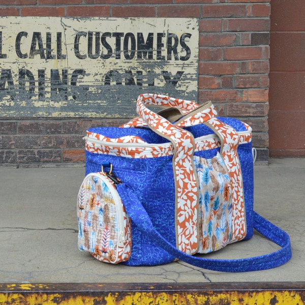 How to Make a Zip Around Duffel Travel Bag Sewing Pattern with Video Instructions Included