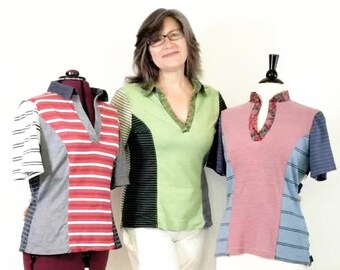 StudioCherie Womens Custom Golf Shirt Made to Order