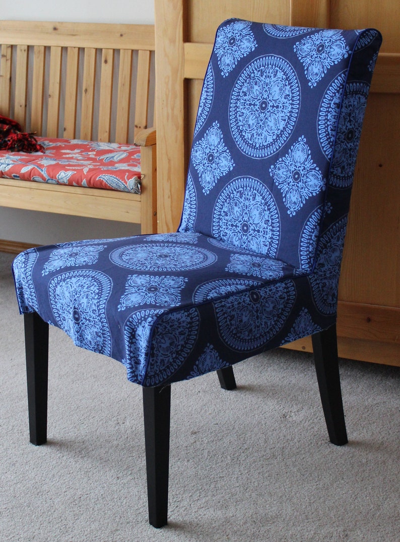 Blue Slipcover for IKEA Henriksdal Dining Chair Etsy UK