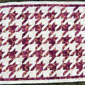 How to piece a houndstooth quilt PDF sewing pattern Instant Download image 2