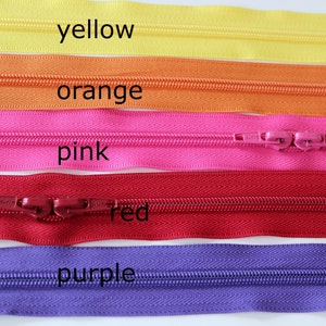 One Purse Zipper iPad Case Zipper 24.5 inches long with 2 zipper slides 13 color options image 3