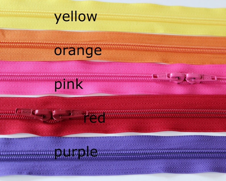 One Purse Zipper iPad Case Zipper 24.5 inches long with 2 zipper slides 13 color options image 3