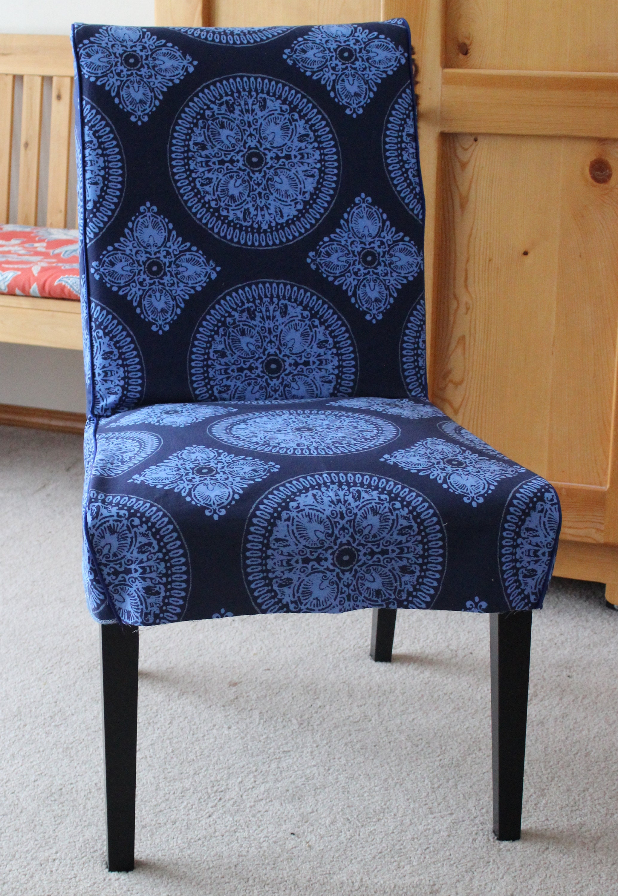 Mooie vrouw T wijn Blue Slipcover for IKEA Henriksdal Dining Chair - Etsy
