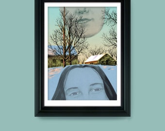 Fallow Field - Giclée print of the illustration by Joel Kimmel | Winter Painting |