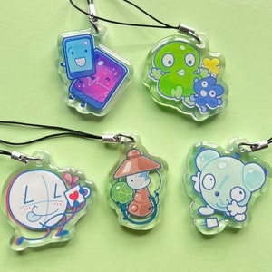 Object Show 1'5 Phone Charms | BFDI TPOT Inanimate Insanity Animatic Battle It's Time For The ONE Keychains