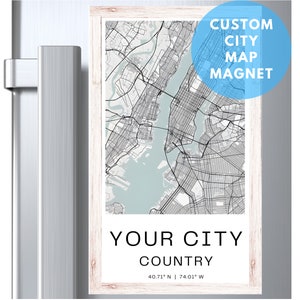 Benutzerdefinierte Stadt Karte, Benutzerdefinierte Karte Magnet, Kühlschrankmagnet, Valentinstag Geschenk, Urlaub Souvenir, Stadt Stadt Karte, Kunst benutzerdefinierte Stadt Karte