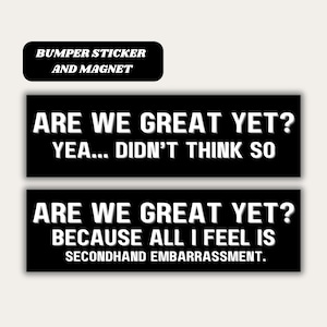 Anti MAGA Trump Bumper Sticker, FDT Donald Trump Magnet Liberal Car Decal, Pro Democracy Feminist Sticker, Political Socialist Vinyl Sticker