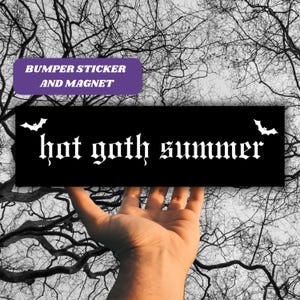 Goth Girl Sommer Aufkleber & Magnet, Gothic Girl Auto Aufkleber Gruselige Fledermäuse, Hot Gothic Babe Aufkleber Dunkel Autozubehör Vinyl Aufkleber Geschenk