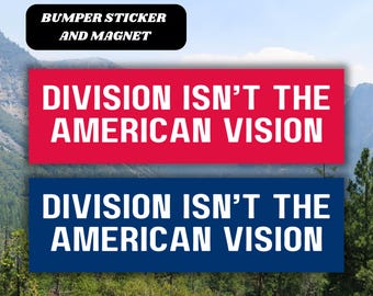 Abteilung ist nicht die amerikanische Vision Aufkleber Magnet, Kindness Positivity