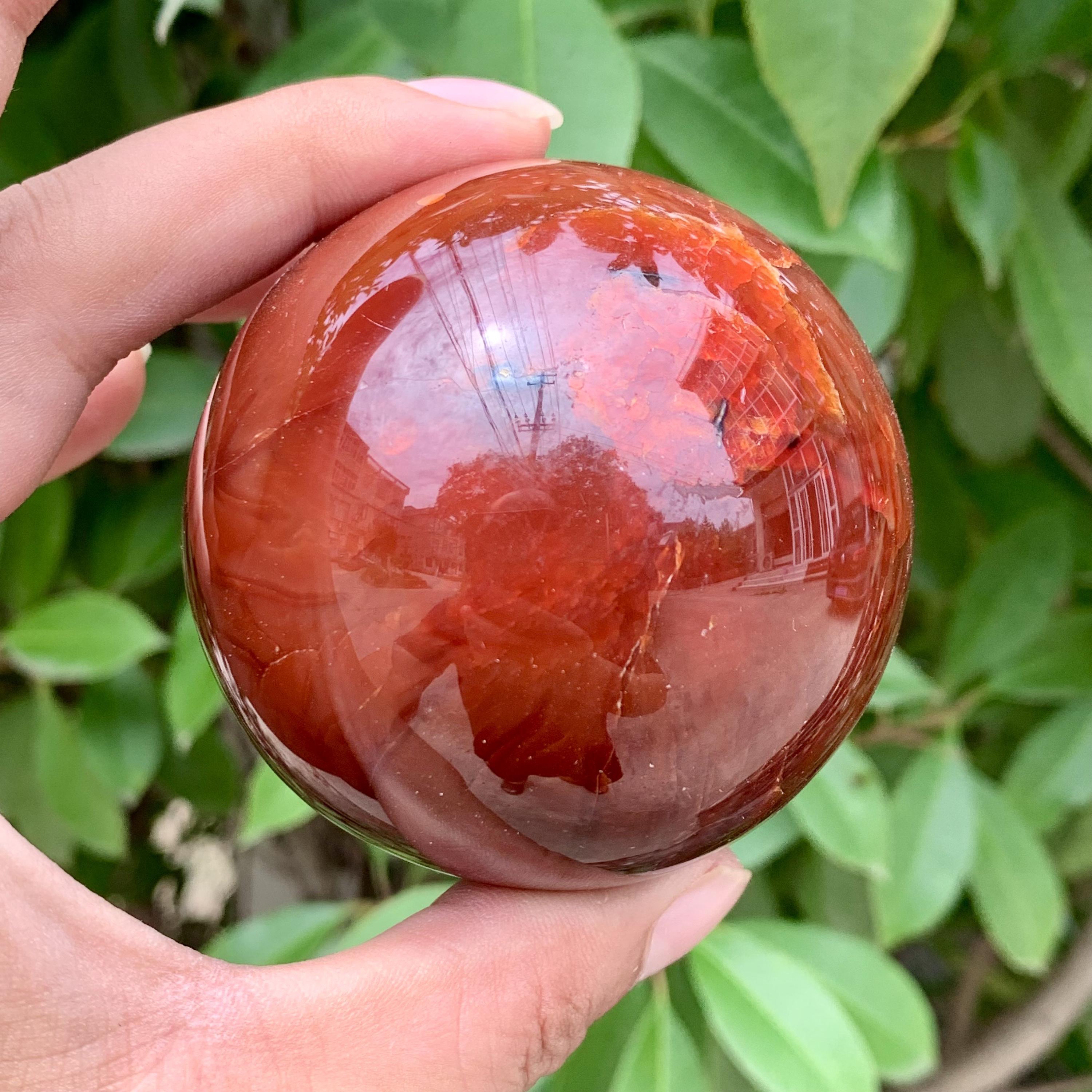 Carnelian Sphere - Etsy
