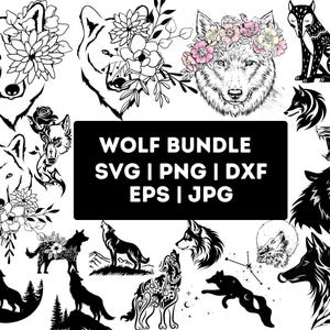 Wolf svg bundle, howling Wolf svg, Wolves svg, wolf cut vector, Wolf PNG Bundle, tattoo tribal design, Wolf Head Svg, Wolf Face Svg Cut File