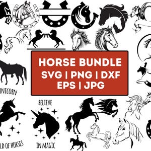 Horse Silhouette | Horse SVG | Horseshoe SVG | Horse Head Svg | Horse Vector | Horse Lover Svg | Horse Cut File| Animal Svg| Horse Heart Svg