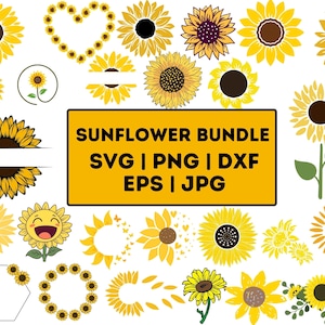 Zonnebloem SVG, zonnebloem Cricut, zonnebloem clipart, zonnebloem gesneden bestand, SVG-bestanden voor Cricut, zonnebloem silhouet, bloem Svg, Vector, png