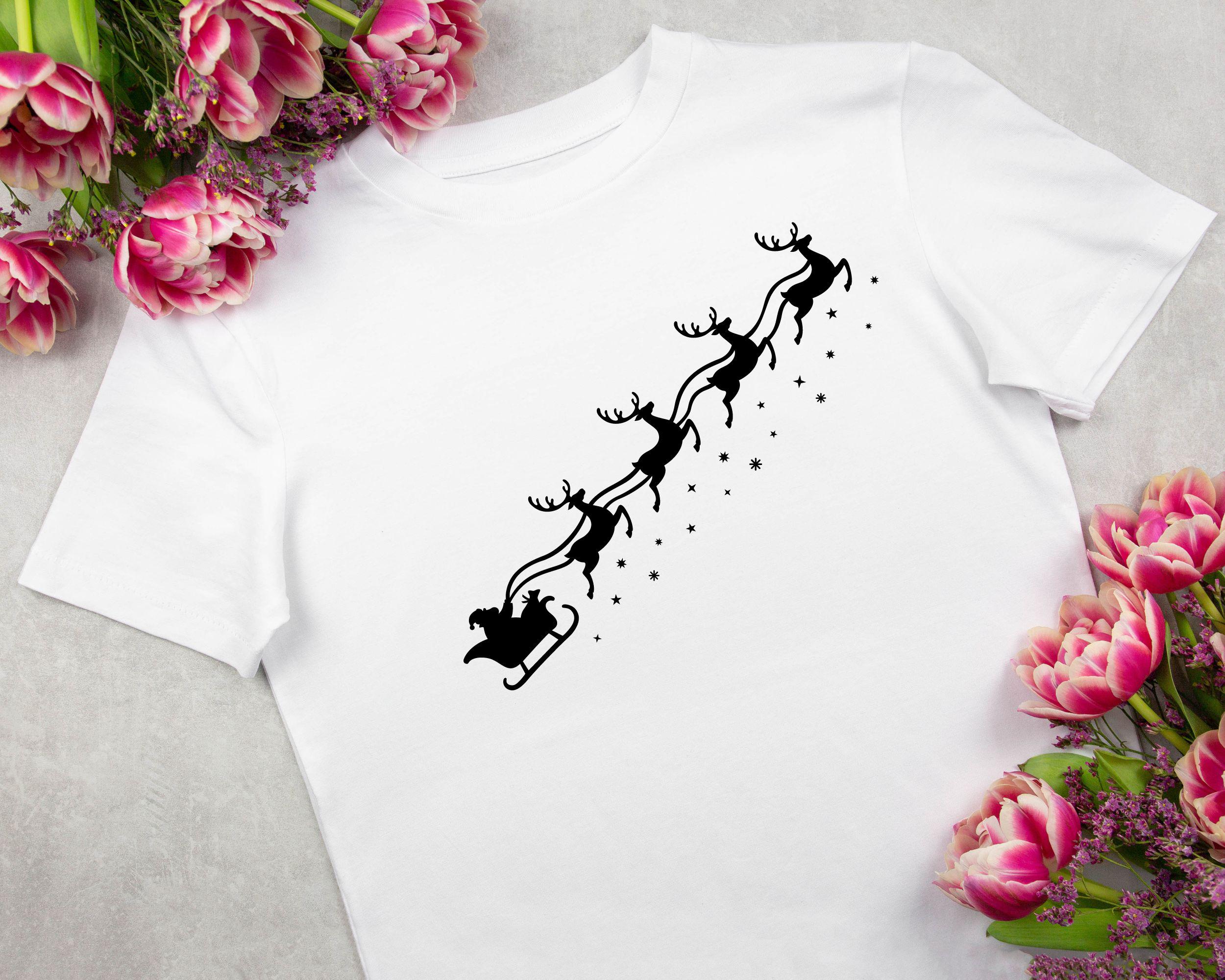 Santa's Sleigh SVG / Sleigh Svg Christmas / Santa and Reindeer ...