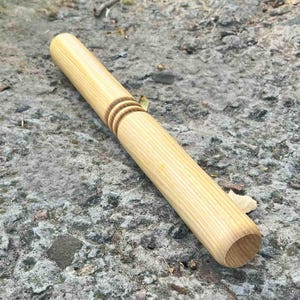 Tai Chi Ruler | Taiji Bang | Qi Gong Bâton | Tai Chi Rod | Wooden Meditation Stick | Fitness Bar and Massage Tool