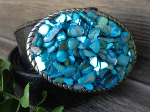 Gorgeous blue green belt buckle Peacock Belt Buckle, Peacock Feather Belt Buckle, Green  main image 4