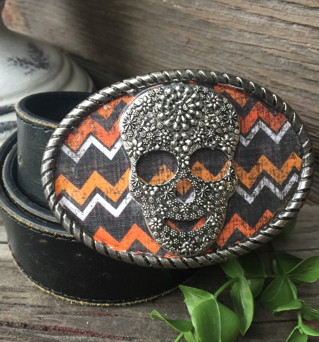 Skull Belt Buckle, Halloween Belt Buckle, Skull Buckle, Day of the Dead