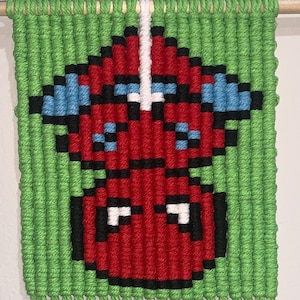 Spider-Man Macrame Wall Hanging: Handmade Superhero Decor