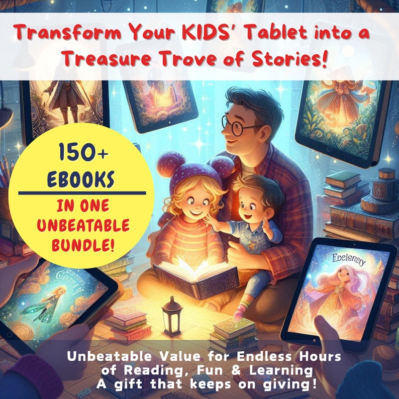 ebooks bundle, kids stories to download, educational activities for children, bonding time with kids