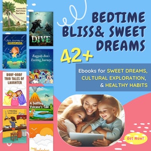 Kids stories for bedtime stories, cultural learning, and healthy habits: a child being tucked into bed with Mom, bonding time, and happy moments.