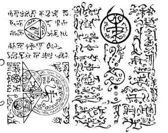 NECRONOMICON PAGES instant download ELDRITCH seals and occult symbols printable files