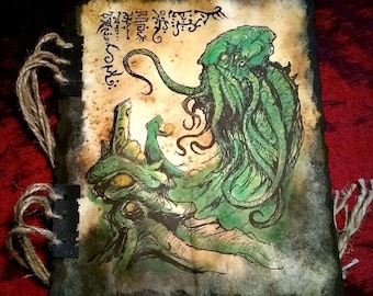 NECRONOMICON TOME FRAGMENT The Spawn of Cthulhu larp prop lovecraft monsters