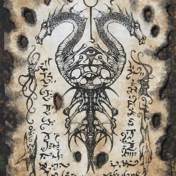 VOORISH SEAL Cthulhu larp Necronomicon Scrolls dark occult witchcraft magick