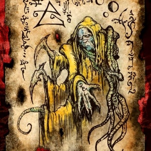 KING in YELLOW NIGHTMARE cthulhu larp Necronomicon Scrolls dark witchcraft magick