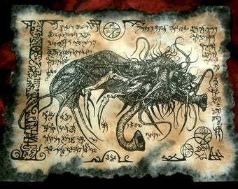 YOG SOTHOTH the Outer God cthulhu larp Necronomicon Fragment occult horror lovecraft monster