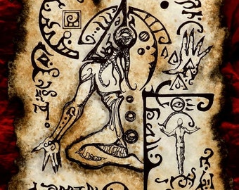 THE GATE of KOTH cthulhu larp Necronomicon Fragment occult magick