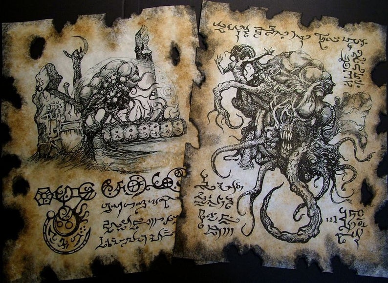 Cthulhu larp SHOGGOTH Necronomicon occult witchcraft horror steampunk magic image 1