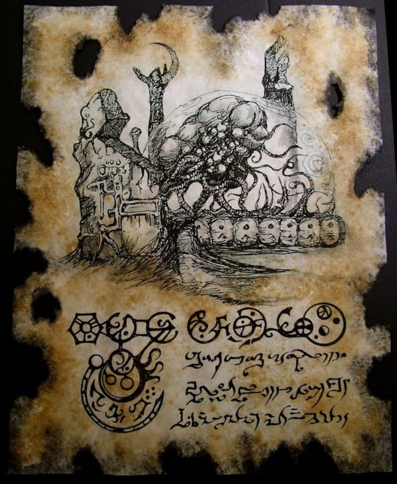 Cthulhu larp SHOGGOTH Necronomicon occult witchcraft horror steampunk magic image 3