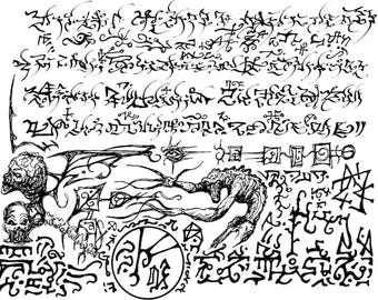 página necronomicon download instantâneo RUNAS ARCANAS para impressão