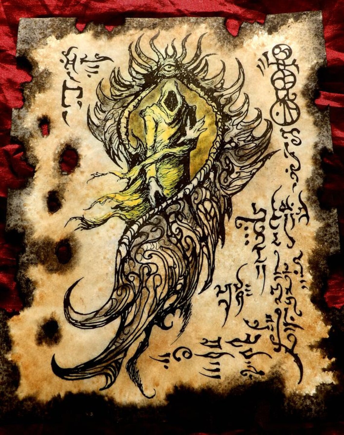 CARCOSA RITUALS Cthulhu Larp Cosplay Necronomicon Fragment - Etsy
