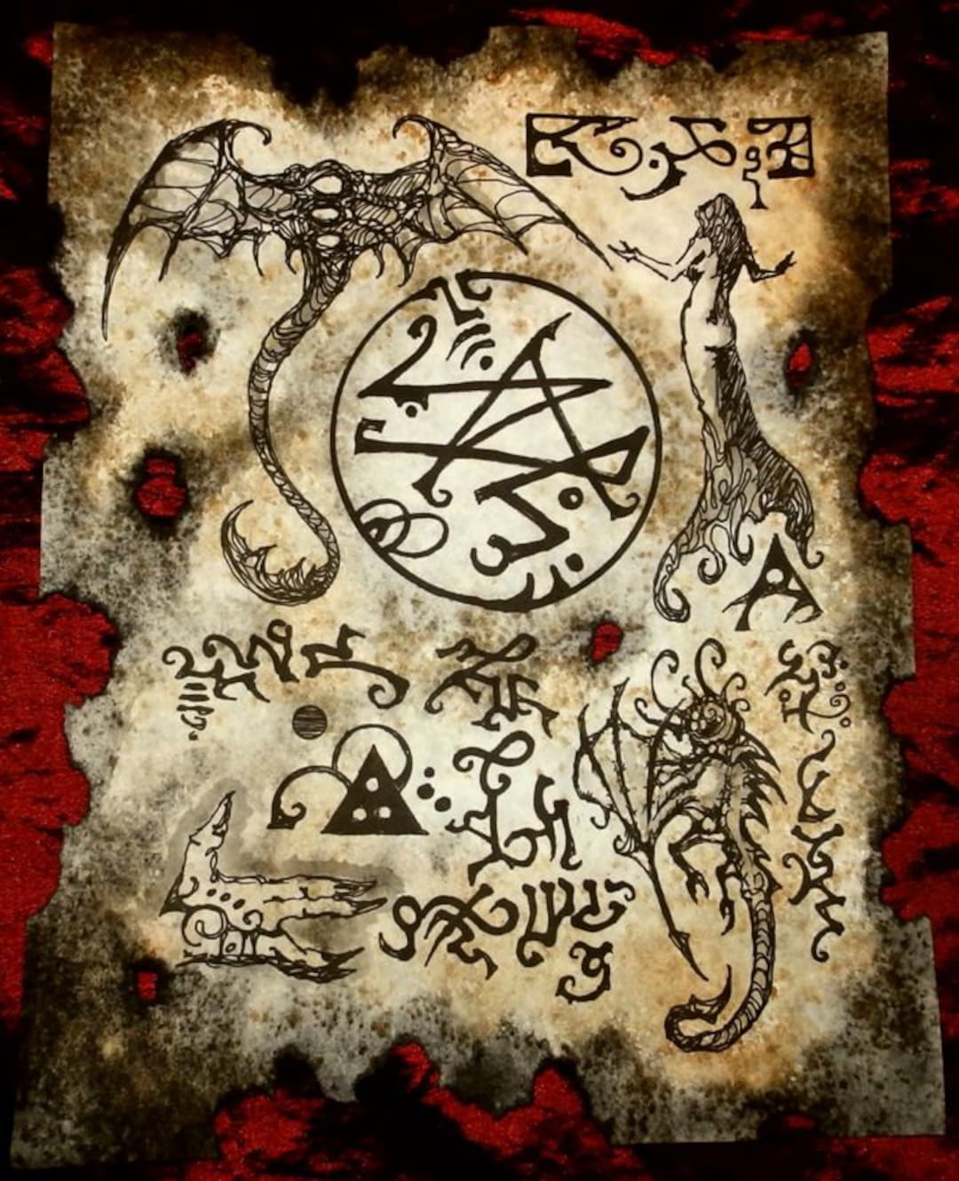 YUGGOTH GATE Cthulhu Larp Necronomicon Fragment Demonology