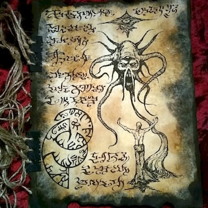 HYPERBOREAN DEMONS tome fragment necronomicon cthulhu larp prop lovecraft monsters