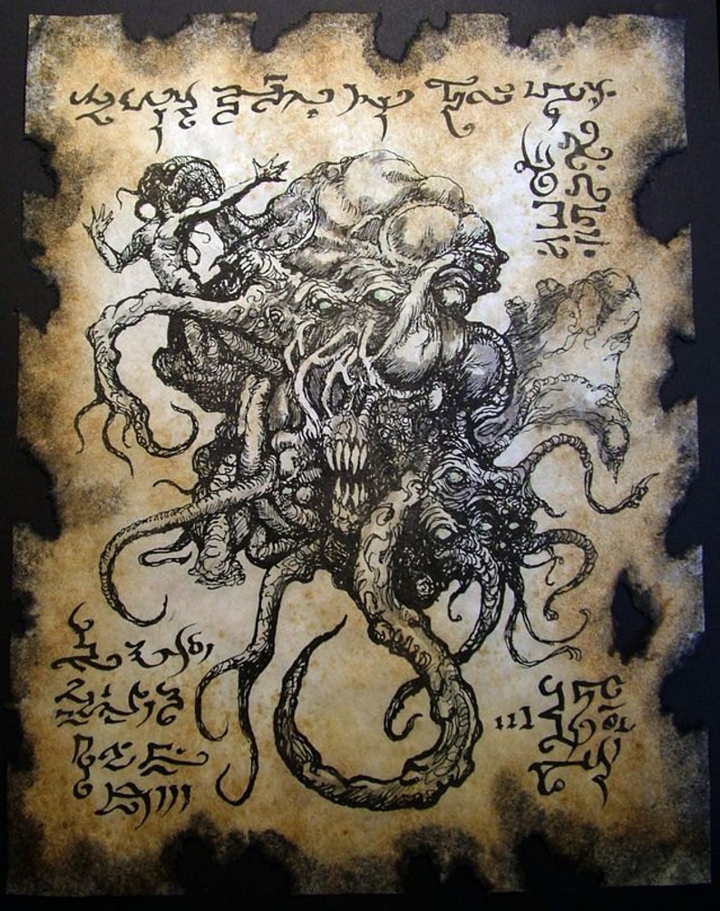 Cthulhu larp SHOGGOTH Necronomicon occult witchcraft horror steampunk magic image 2
