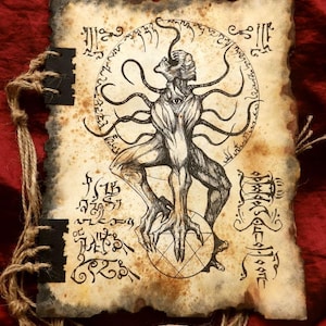 NECRONOMICON tome fragment NYARLATHOTEP cthulhu larp prop lovecraft monsters