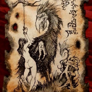 GOLKA le DIABLE BIRD cthulhu GN Necronomicon Fragment lovecraft monstre art