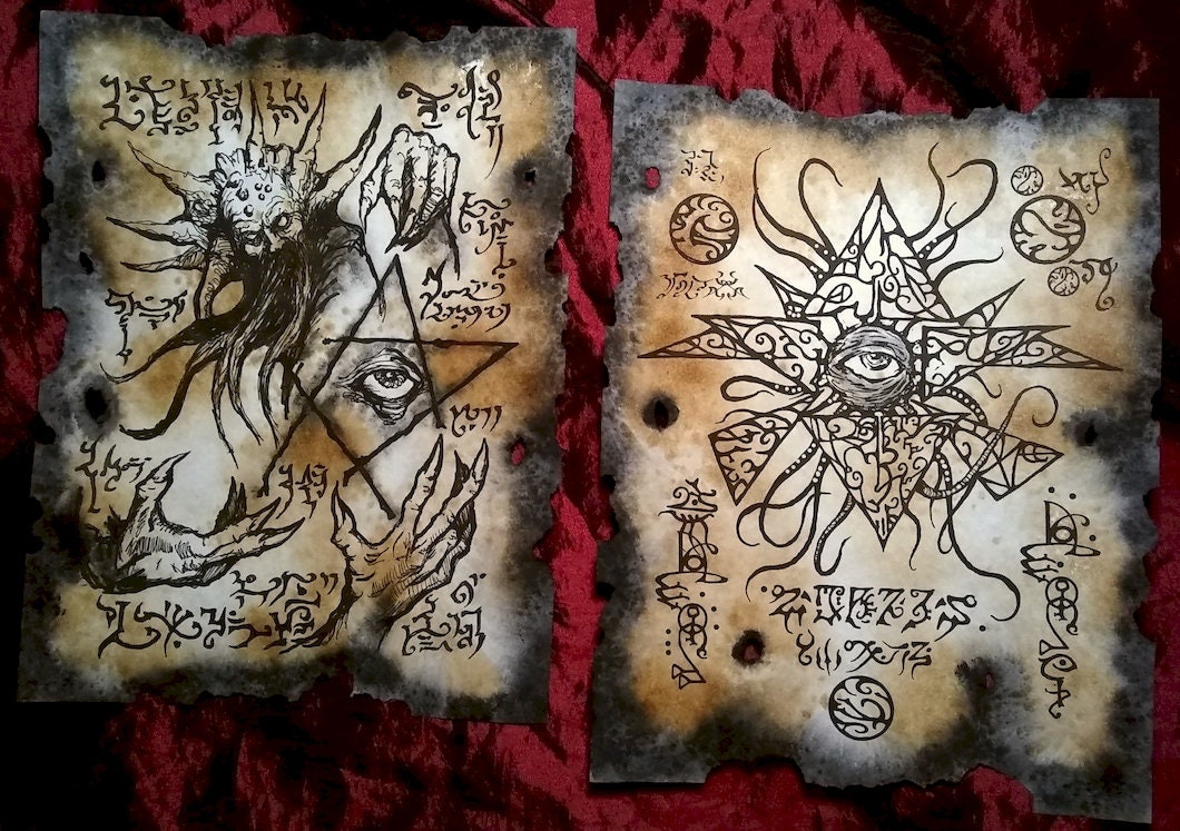 AZATHOTH RITUALS Necronomicon Fragments Cthulhu Junk Journal